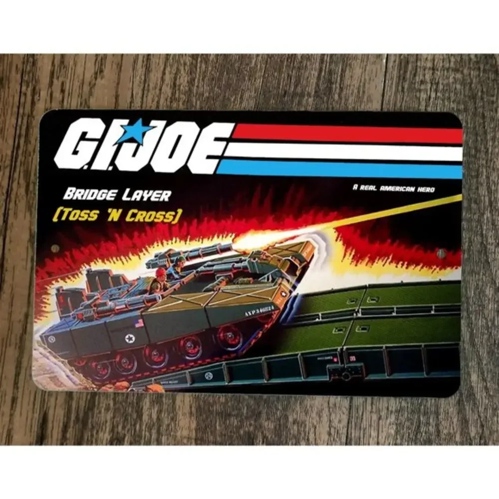 Bridge Layer GI‎ Joe Art 8x12 Metal Wall Sign Retro 80s
